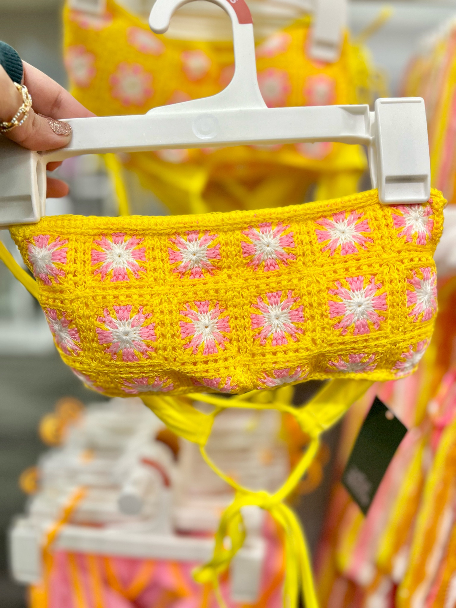 Women's Crochet Bralette Bikini Top - Wild Fable™ at Target 

Now on sale for 20% till 3/11 

Perfect for spring break 

#LTKstyletip #LTKswim #LTKSale