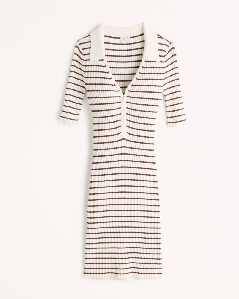 Women's Elevated Knit Polo Mini Dress | Women's New Arrivals | Abercrombie.com | Abercrombie & Fitch (US)