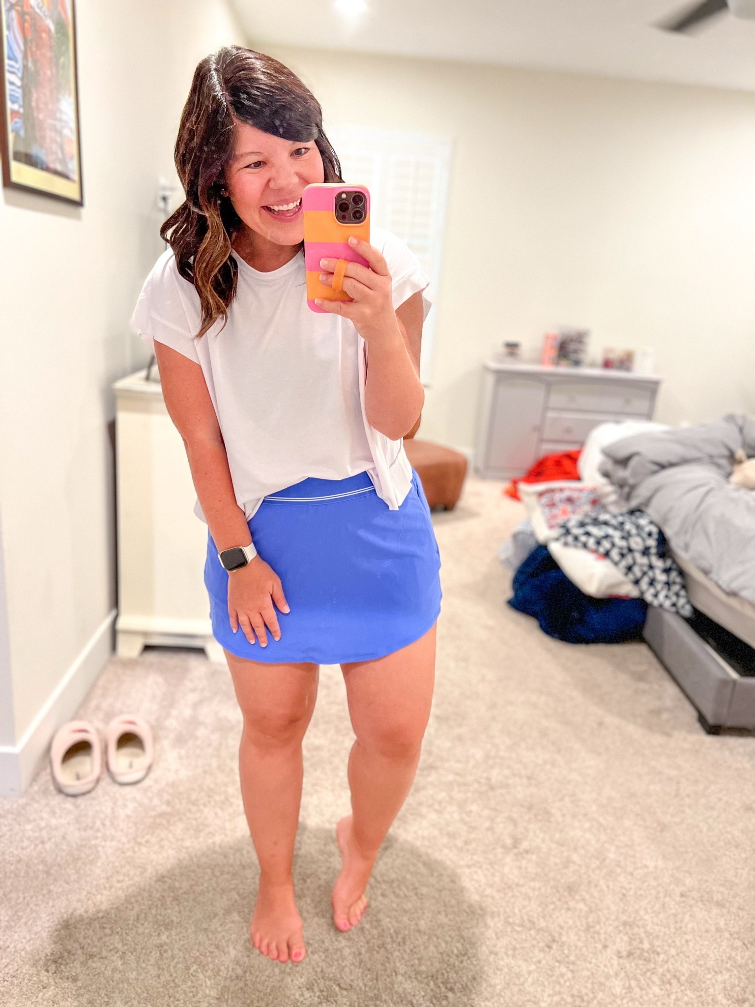 Size M tee
Size L skort
Mom uniform! 
@Walmart

#LTKmomlife #LTKootd #LTKMidsize