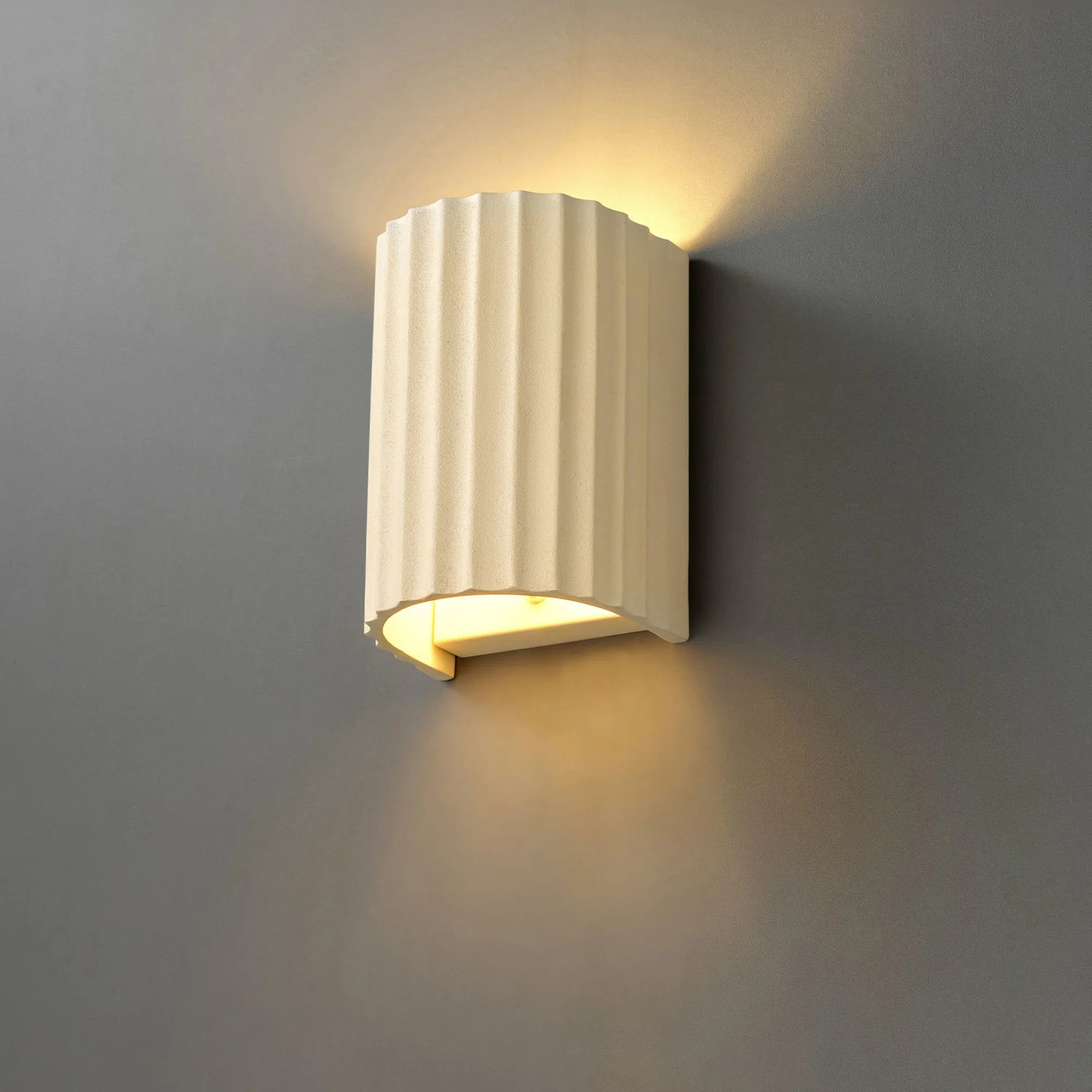 1-Light Cream Plug-In or Hardwire Wall Sconce | Wayfair North America