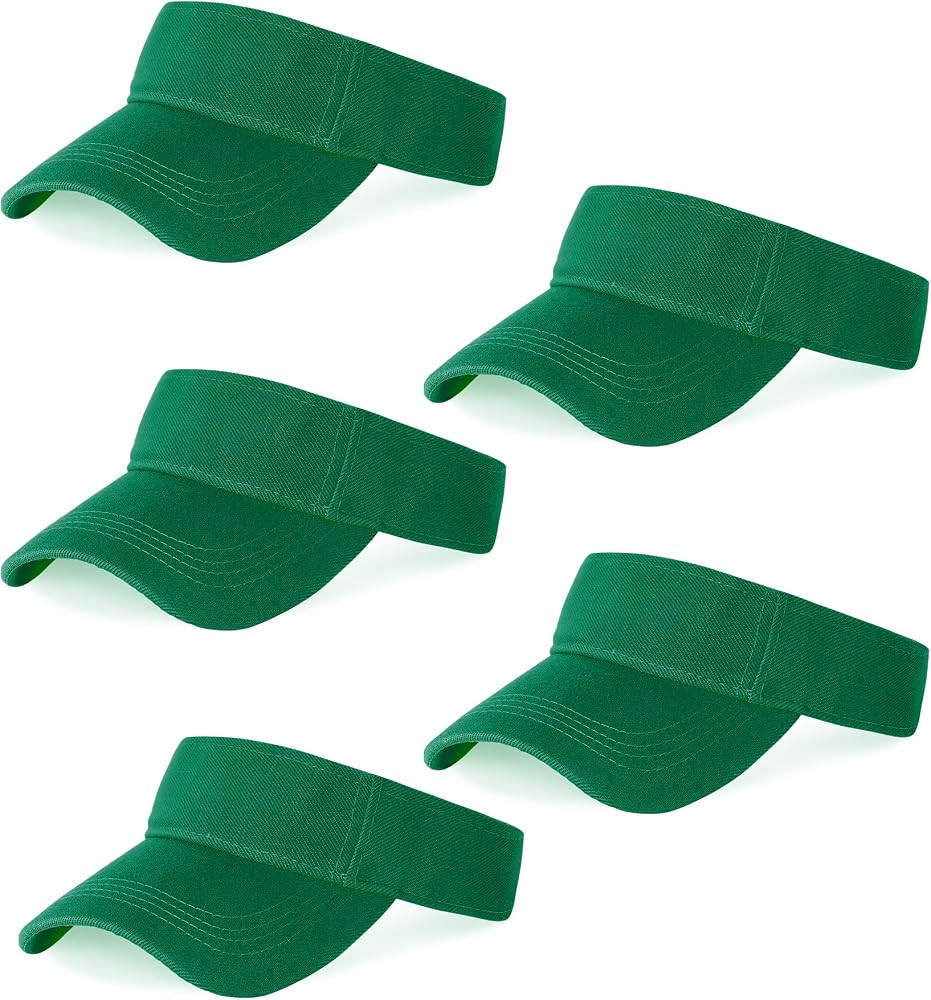 Marrywindix 5 Pieces Sport Wear Athletic Visor Sun Sports Visor Hat Visor Adjustable Cap for Wome... | Amazon (US)
