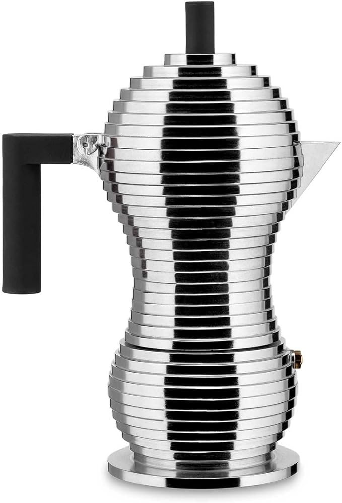Alessi Pulcina MDL02/6BFM, Designer Espresso Coffee Maker, Handle and Knob in PA, in Cast Aluminu... | Amazon (US)