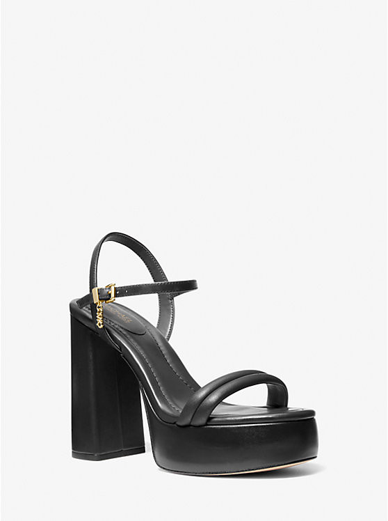 Laci Leather Platform Sandal | Michael Kors US