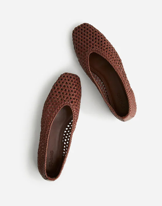 The Mylie Ballet Flat in Handwoven Leather | Madewell | Madewell