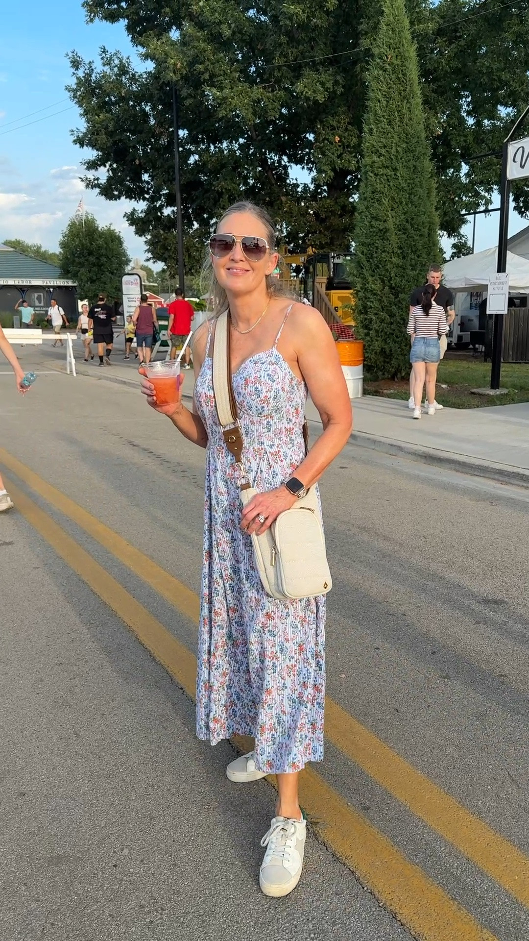 Summer festival outfit from @Kohl's . Lauren Conrad sundress size S. Wanderful water bottle bag.

Summer dresses, sundress, summer vacation outfits, Kohls dresses, affordable outfits, warm weather style, fashion over 40, over 50 style

#LTKootd #LTKSeasonal #LTKOver40