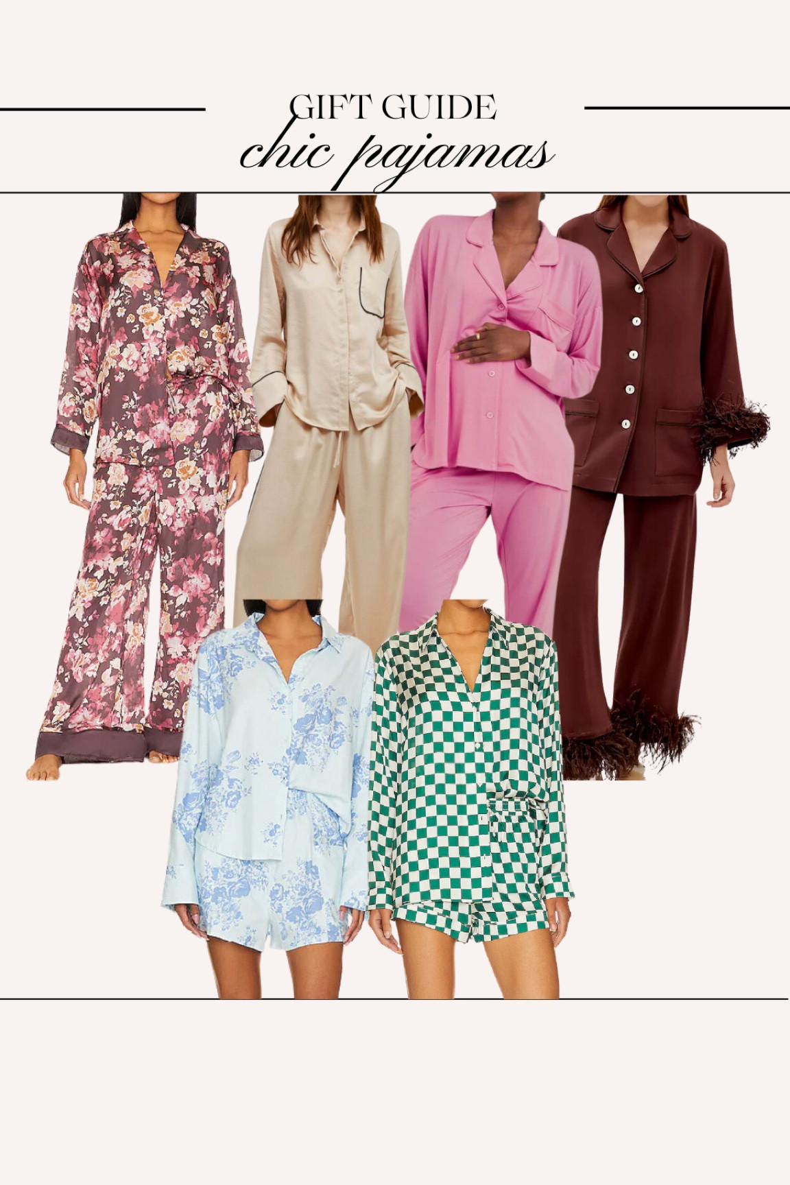 Chic pajamas I’m eyeing for the holidays + they look so comfy for the growing bump. I’m usually an oversized tee kind of girl but trying to change it up! Love all of these — would make for such cute gifts too 

#LTKCyberWeek #LTKGiftGuide #LTKHoliday