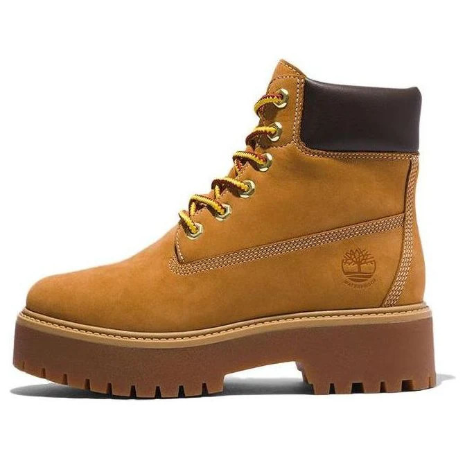 (WMNS) Timberland Stone Steet 6 Inch Premium Platform Waterproof Boots 'Wheat Nubuck' A5RJD | KICKS CREW
