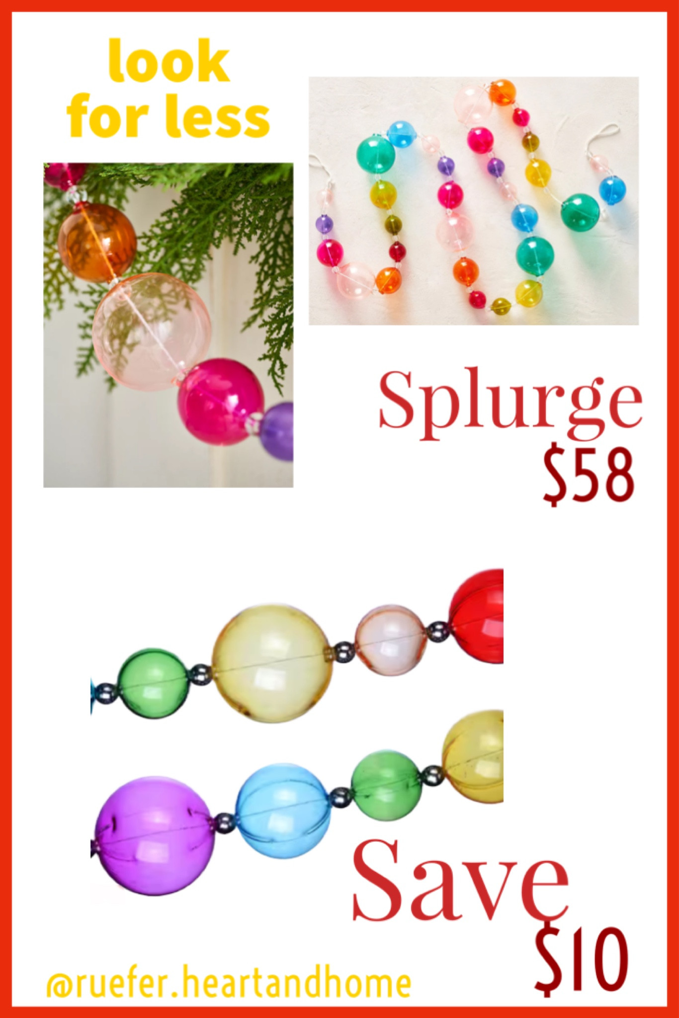 Transparent ball garland, glass bauble garland, multicolor garland, colorful garland, holiday garlandd

#LTKHoliday #LTKHome #LTKSeasonal