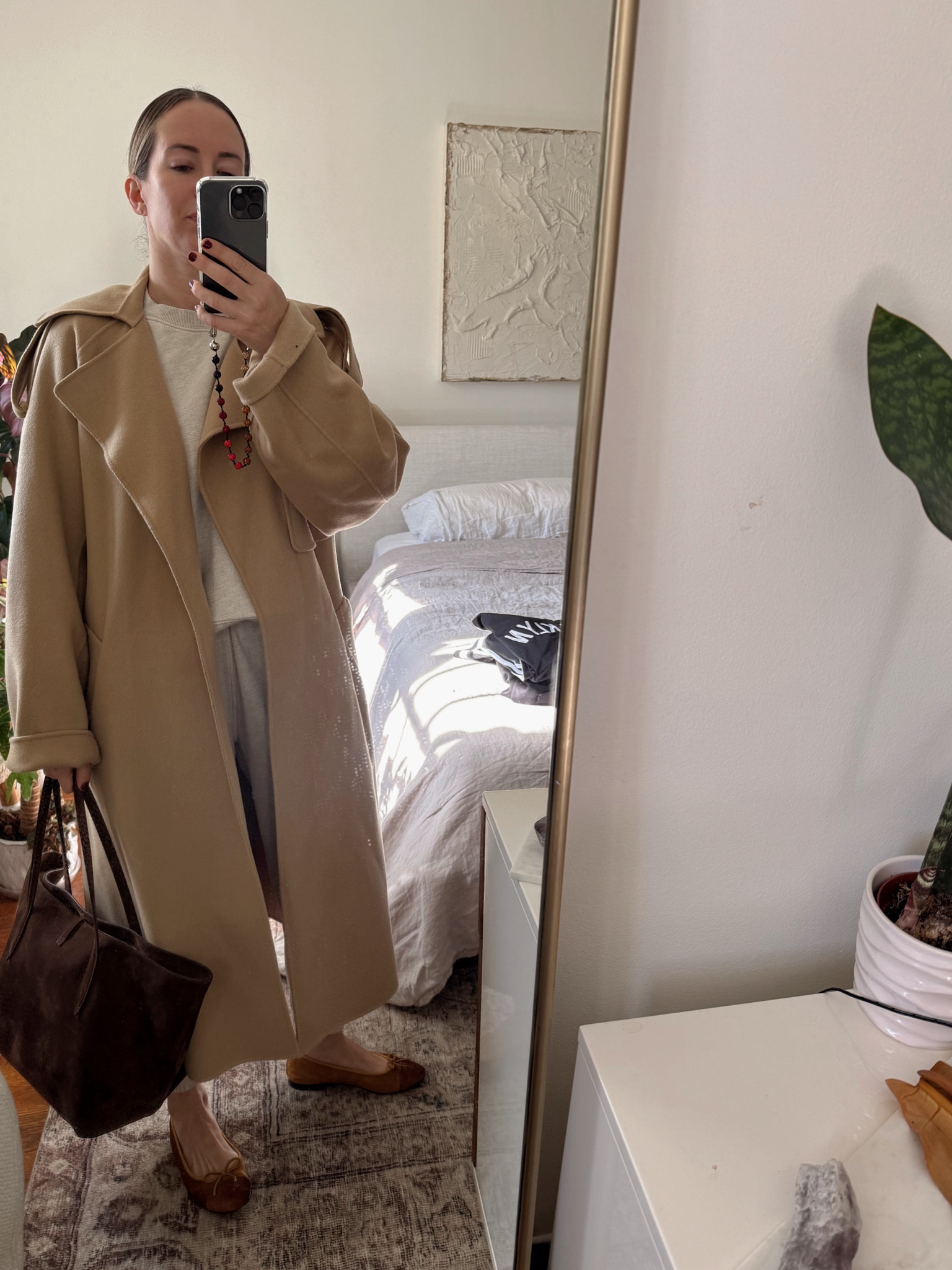 Wearing a M in the sweatshirt and pants - my code HELENA10 gets you 10% off anything Jenni Kayne . Wearing a 36 in the coat. #jennikayne #sportmax 

#LTKOver40