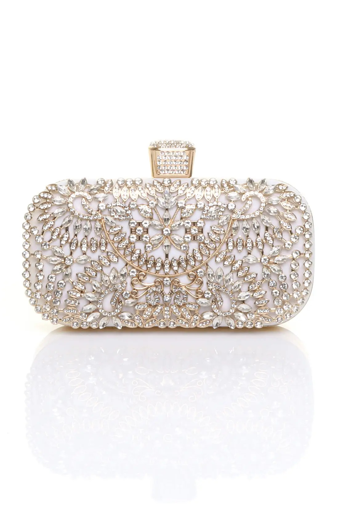 Bags & Purses | Diamante Embellished Glitter Party Evening Clutch Bag | AJVANI | Debenhams UK