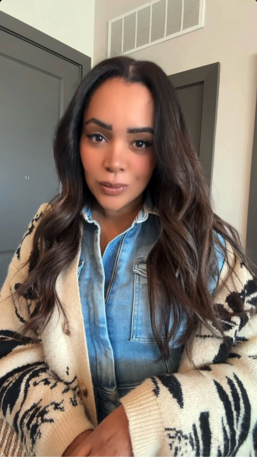 Denim Rompers from GOOD American 
Cardigans from Anthro



#LTKBeauty #LTKmomlife #LTKSeasonal