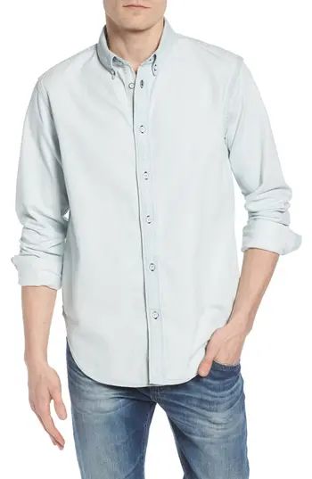 Men's Rag & Bone Fit 3 Denim Sport Shirt, Size Small - Blue | Nordstrom