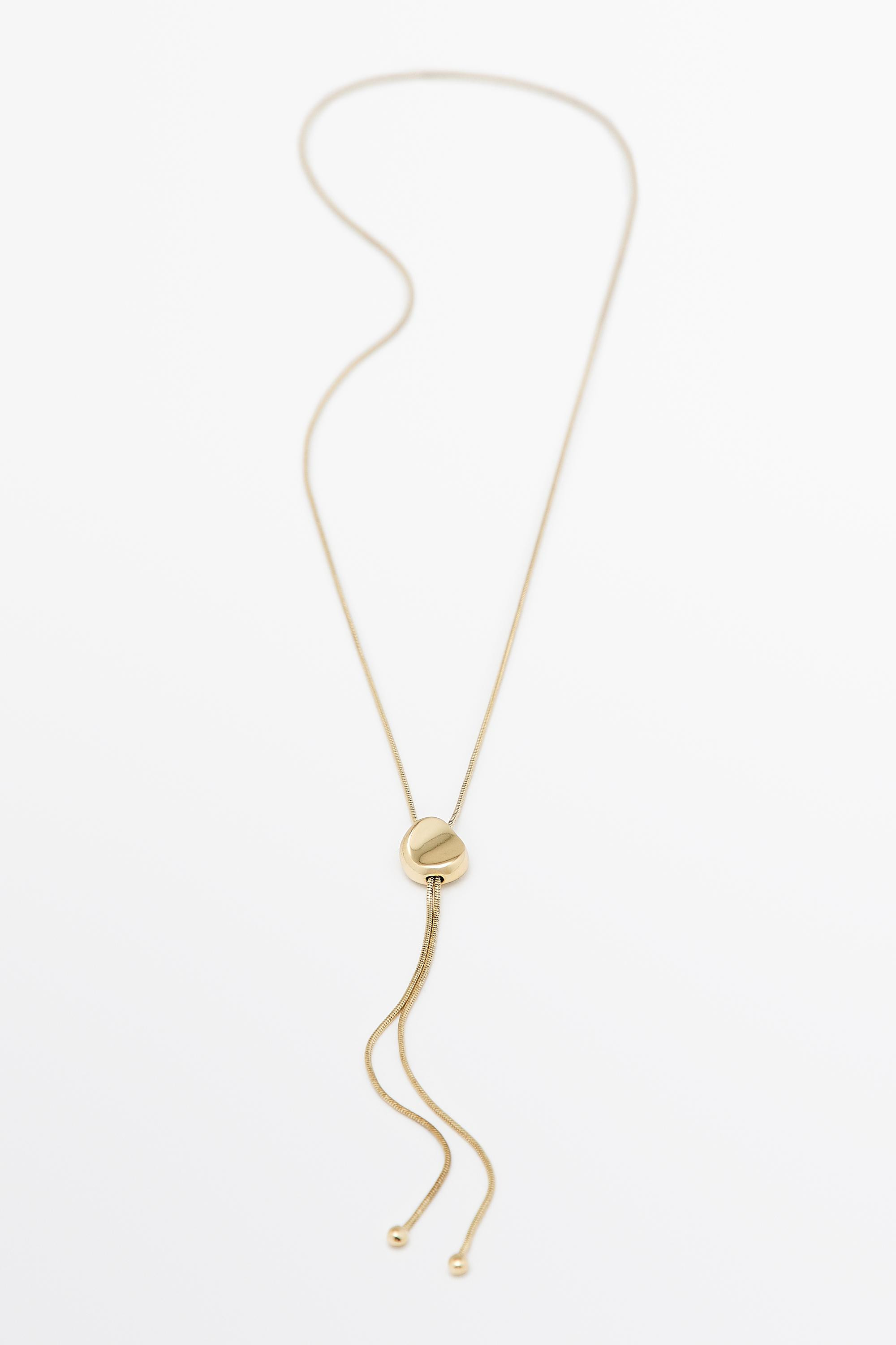 Lariat necklace | Massimo Dutti UK