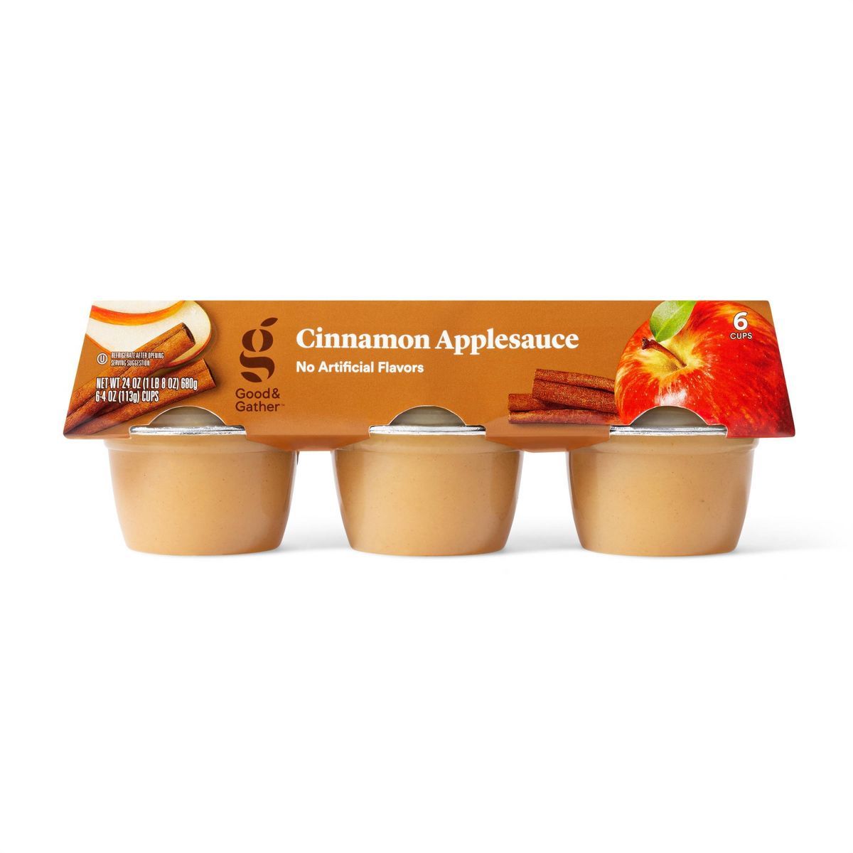 Cinnamon Applesauce Cups - 6ct - Good & Gather™ | Target