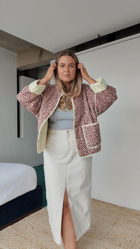 **25/30** midsize spring outfit ideas 🌷

Stripe & stare pants briefs knickers underwear [1X]

Uniqlo built in bra top [XL]

Cream midi denim skirt [OOS Very - dupes tagged]

Free People silvery ballet pumps [UK 7]

Free People sunglasses

Free People floral quilted padded jacket [L]

Polene brown tan shopper bag [unable to link - dupe tagged]

spring outfit // midsize outfit // midsize style // spring outfit idea // spring style // midsize fashion // spring fashion // outfit inspiration // quilted jacket // ballet pumps // tote bag

#LTKspring #LTKcurves #LTKmidsize