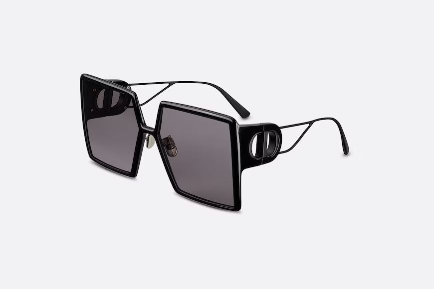 30Montaigne SU Oversized Black Square Sunglasses | DIOR | Dior Beauty (US)