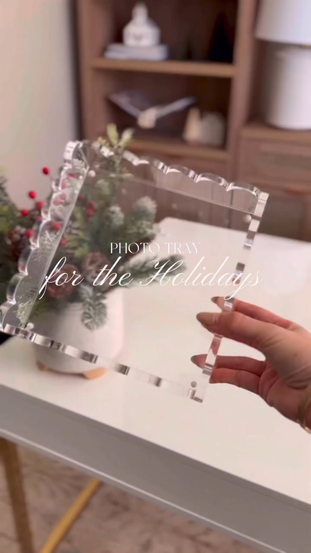 This acrylic tray is perfect for the holiday season! Simply add your favorite photo, napkin, scrap paper or even Christmas card! You’ll have a cute, custom decor piece in seconds. Makes a cute gift idea too! 🎁 

#amazonhome #amazongifts #amazonfavorites #holidaydecor #giftideas #christmasdecor

#LTKHome #LTKFamily #LTKHoliday