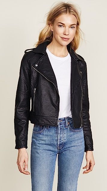 Burwell Vegan Leather Moto Jacket | Shopbop