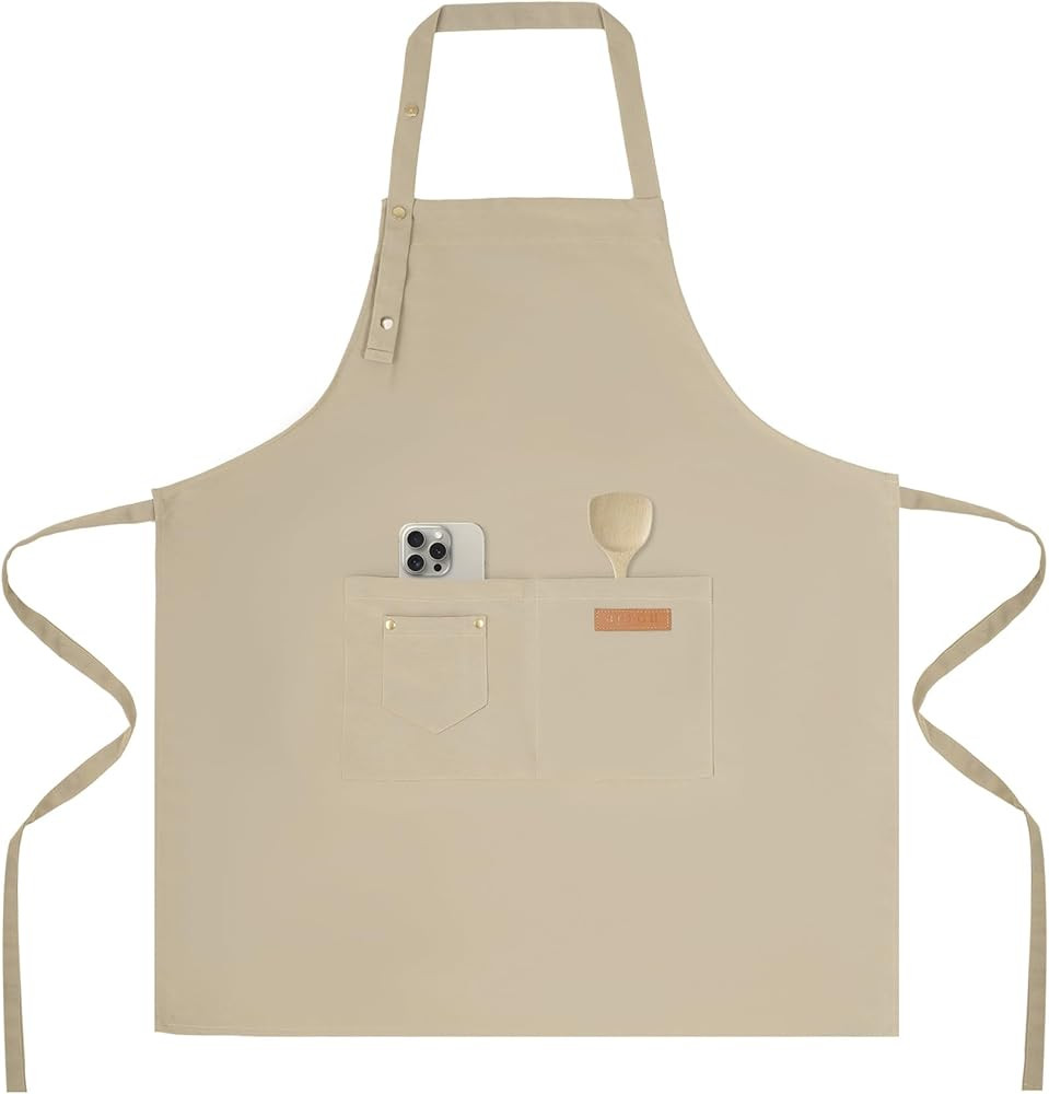 Tosewever Art Aprons for Women Painting Pottery Baking, Mens Buckle Straps Kitchen Apron with Poc... | Amazon (US)