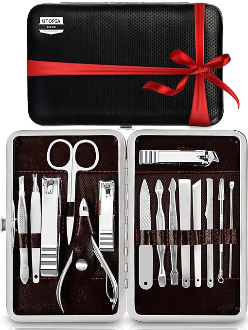 Utopia Care 15-Set Valentines Day Gifts for Her and Him Manicure Kit Nail Clippers for Men and Wo... | Amazon (US)