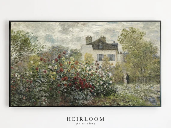 Samsung Frame TV Art | Garden | Flowers | DIGITAL Art | Frame TV | Etsy (US)