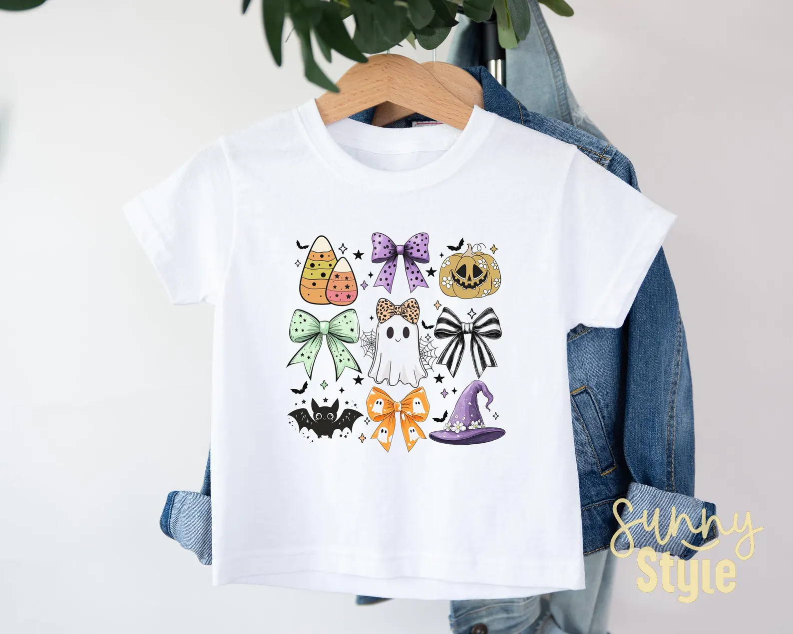 Girls Halloween Shirt With Coquette Bows, Cute Halloween T-shirt for Toddler and Youth Girls, Gre... | Etsy (US)