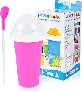 DIY Slushy Maker Cup - TIK TOK Magic Slushie Maker Squeeze Cup, Quick Frozen Cooling Smoothie Pin... | Amazon (US)