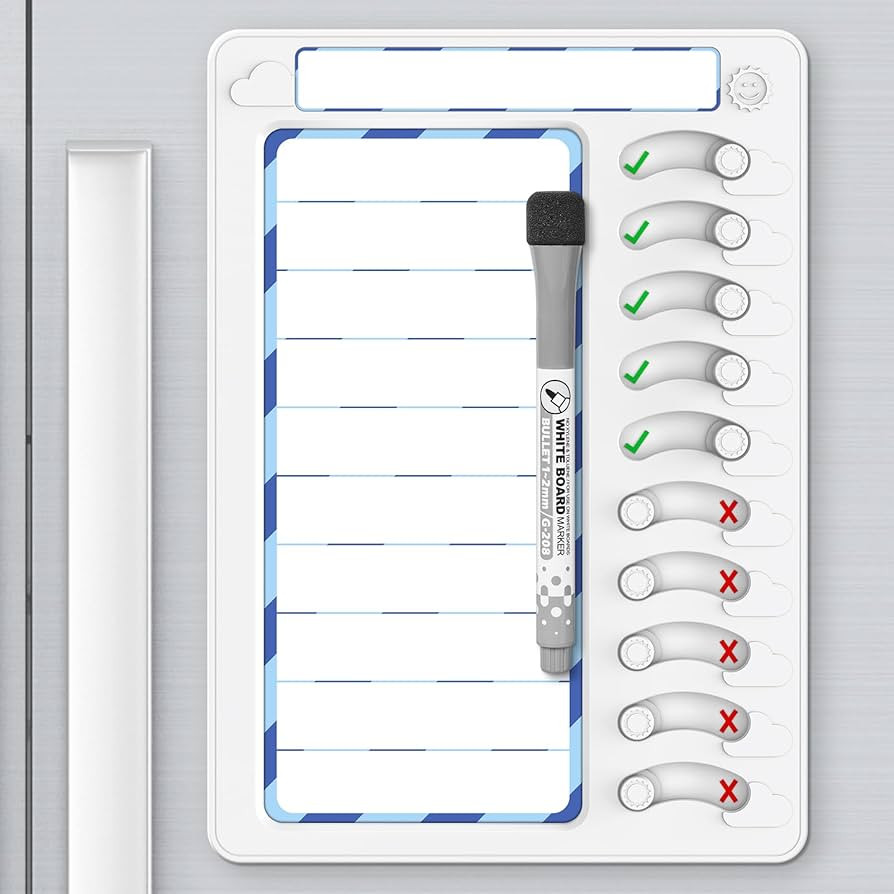Chore Chart for Kids Dry Erase Chore Board ADHD Tools for Kids to Do List Checklist Task Board Ro... | Amazon (US)