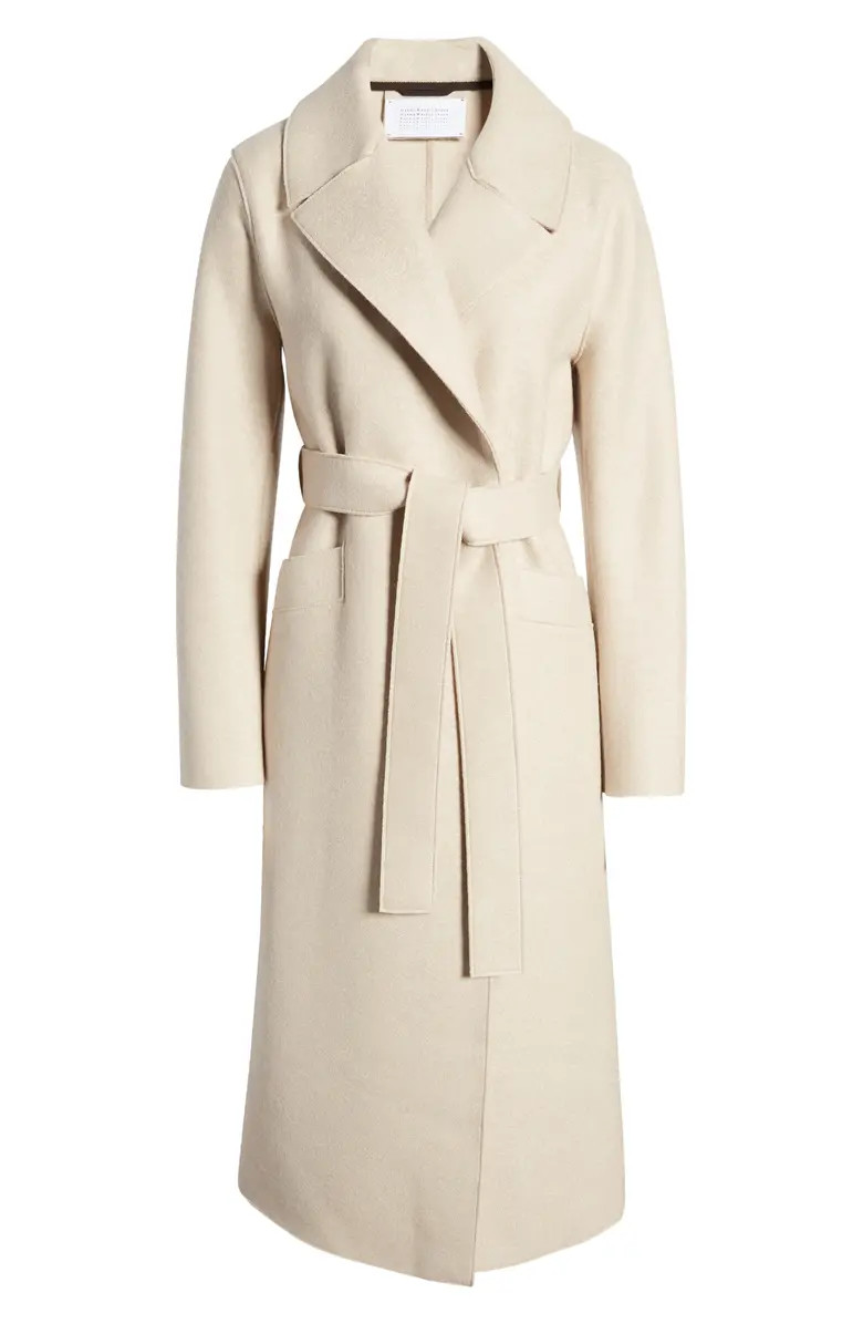 Harris Wharf London Long Pressed Wool Wrap Coat | Nordstrom | Nordstrom
