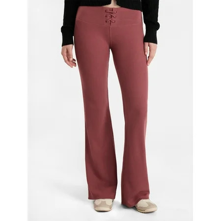 No Boundaries Waffle Knit Pants 31.5 Inseam Women s | Walmart (US)