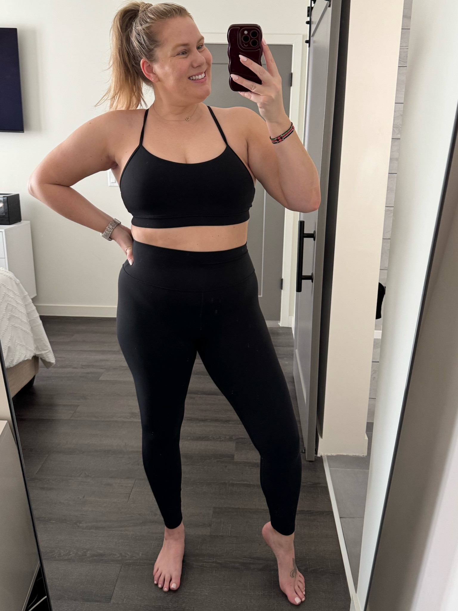 Lululemon dupe leggings & sports bra. 
I’m wearing an XL in both 


#LTKMidsize #LTKActive