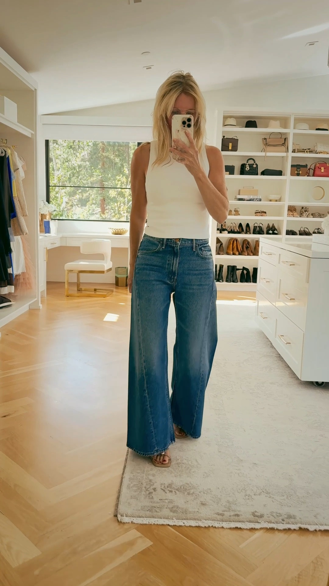 These viral twist seam jeans now come in petite! Run true to size. I’m wearing 26. I’m 5’4” for reference.

#LTKootd #LTKOver40 #LTKPetite