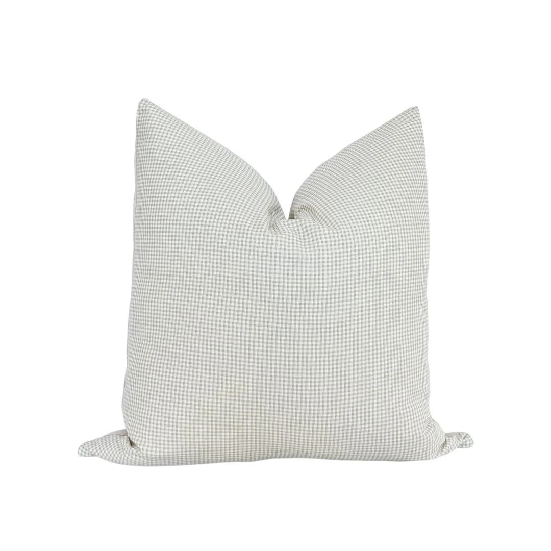The Molly L Checkered Throw Pillow L Printed Throw Pillow L Plaid Pillow Cover L Neutral Home Dec... | Etsy (CAD)