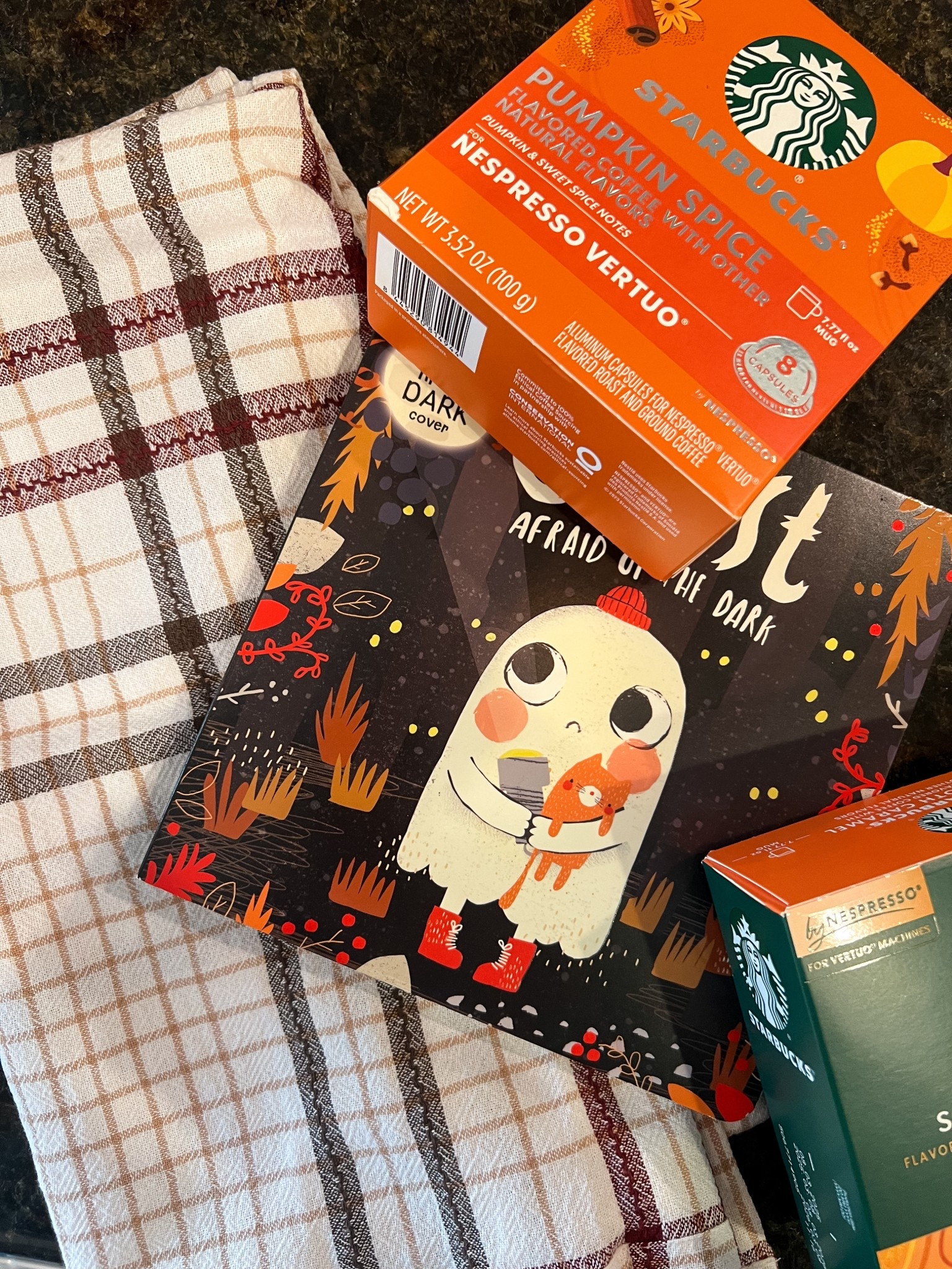 Our fall target hall today 🍂 loved this kids Halloween book, had to get some fall coffee & how cute is this fall dish towel?! I also got Nate a super affordable coloring book and markers. Fall kitchen decor, pumpkin spice coffee, fall haul, target haul, Halloween 

#LTKFindsUnder50 #LTKSeasonal #LTKKids