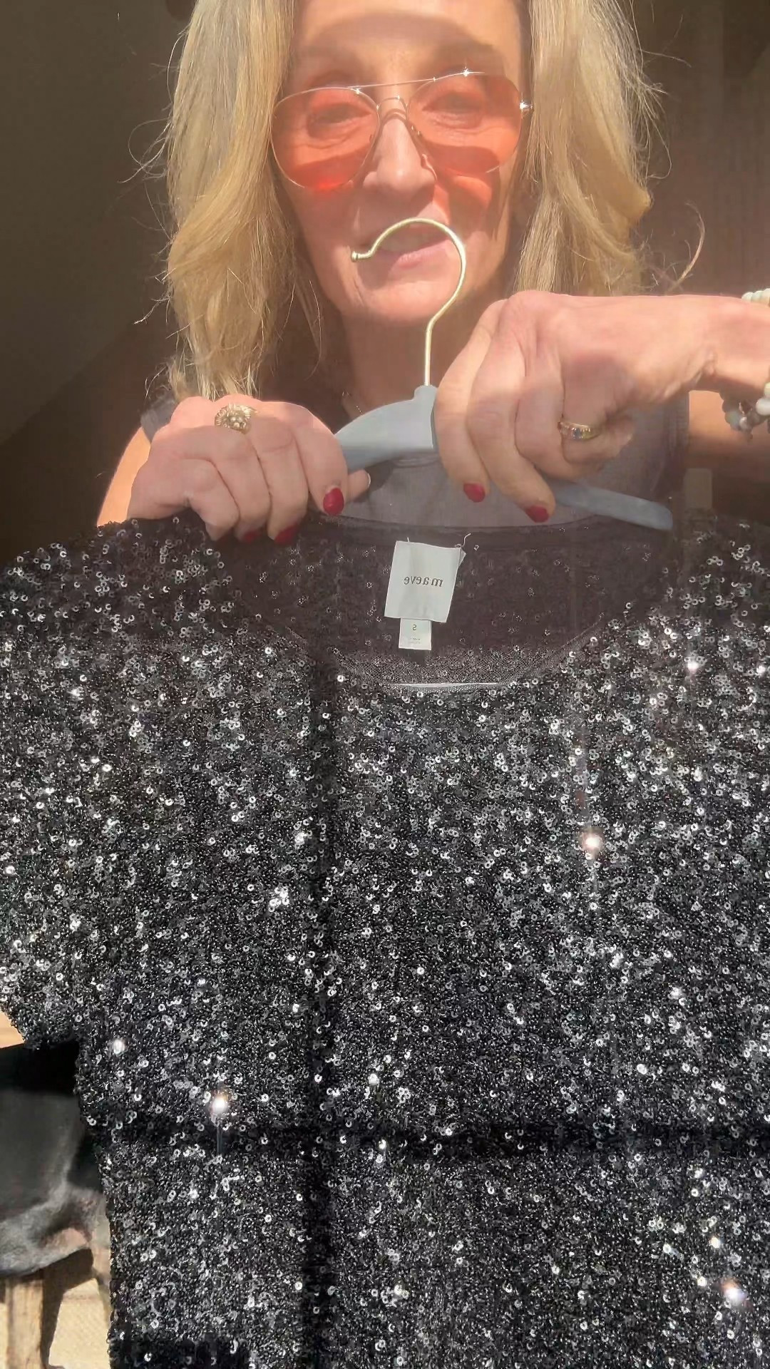 Holiday sparkle, but make it effortless. ✨
This little sequin moment does double duty - dress it up for a festive night out or throw it on with jeans for that cool-girl holiday vibe.
Which look are you loving more? 💫
#Anthropologie magic at its best.
#over60style #sparkleandshine

#LTKSeasonal #LTKHoliday
