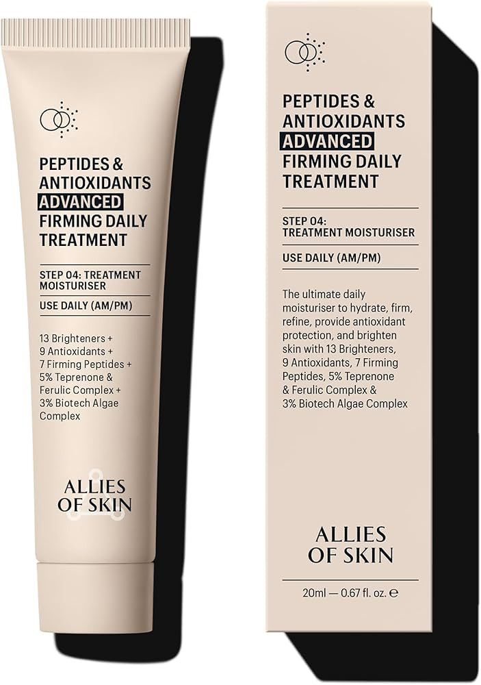 Allies of Skin Peptides & Antioxidants Advanced Firming Daily Treatment with 13 Brighteners, 9 An... | Amazon (US)