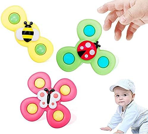 Fanryy Suction Cups Spinner Top Toy with Rotating Sucker Animal, Top Toy with Rotating Sucker, Ea... | Amazon (US)