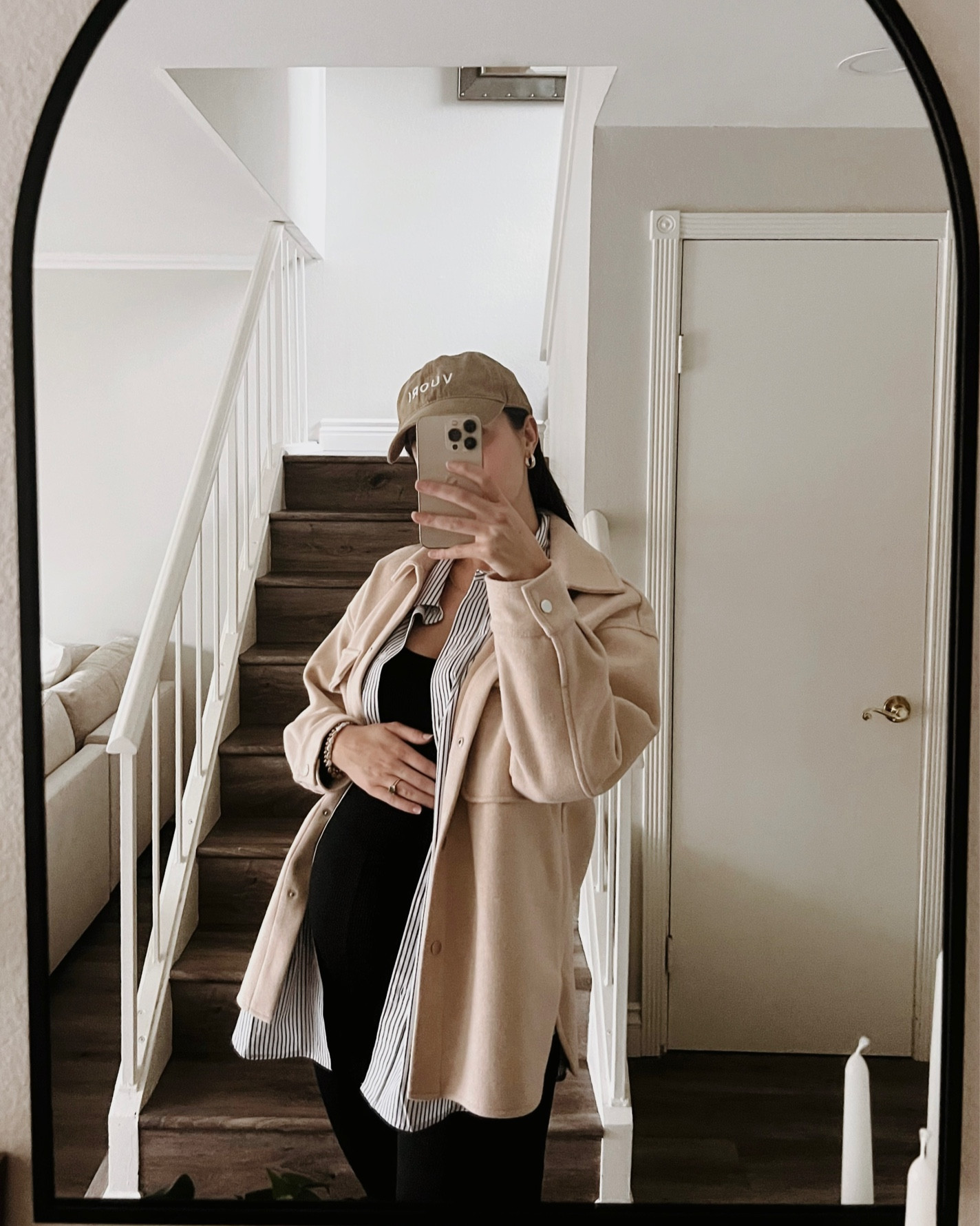 Non maternity bump friendly outfit, Fall maternity style, maternity jumpsuit  
wearing size L in the jumpsuit 

#LTKbump #LTKfindsunder50