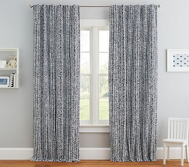 Broken Arrows Printed Blackout Curtain Panel | Pottery Barn Kids