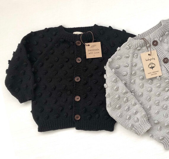 Hand Knitted Baby Cardigan  Popcorn Cardigan  Handmade Baby | Etsy | Etsy (US)