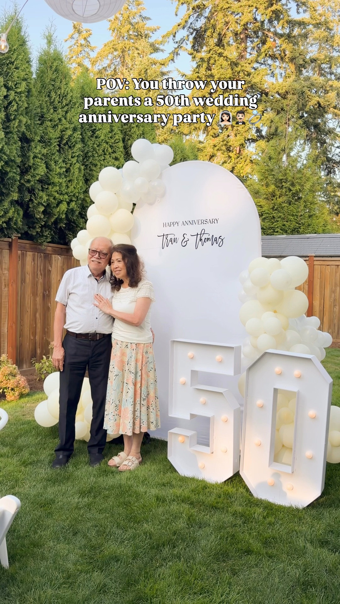 Had to share one last recap of my parents’ 50th wedding anniversary party because that clip of them dancing and my dad dancing with my daughters will forever be one of my favorite memories 🥹

Balloons, paper lanterns, chairs, candles, candle holders, plates, arch, lights, Marquee numbers, vinyl, curtains, table, wine glasses, clamps, glue gun, balloon pump electric, dresses, Cricut tools

#LTKsummer #LTKwedding #LTKhome
