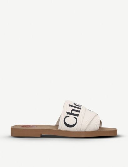 Woody logo-print canvas sandals | Selfridges