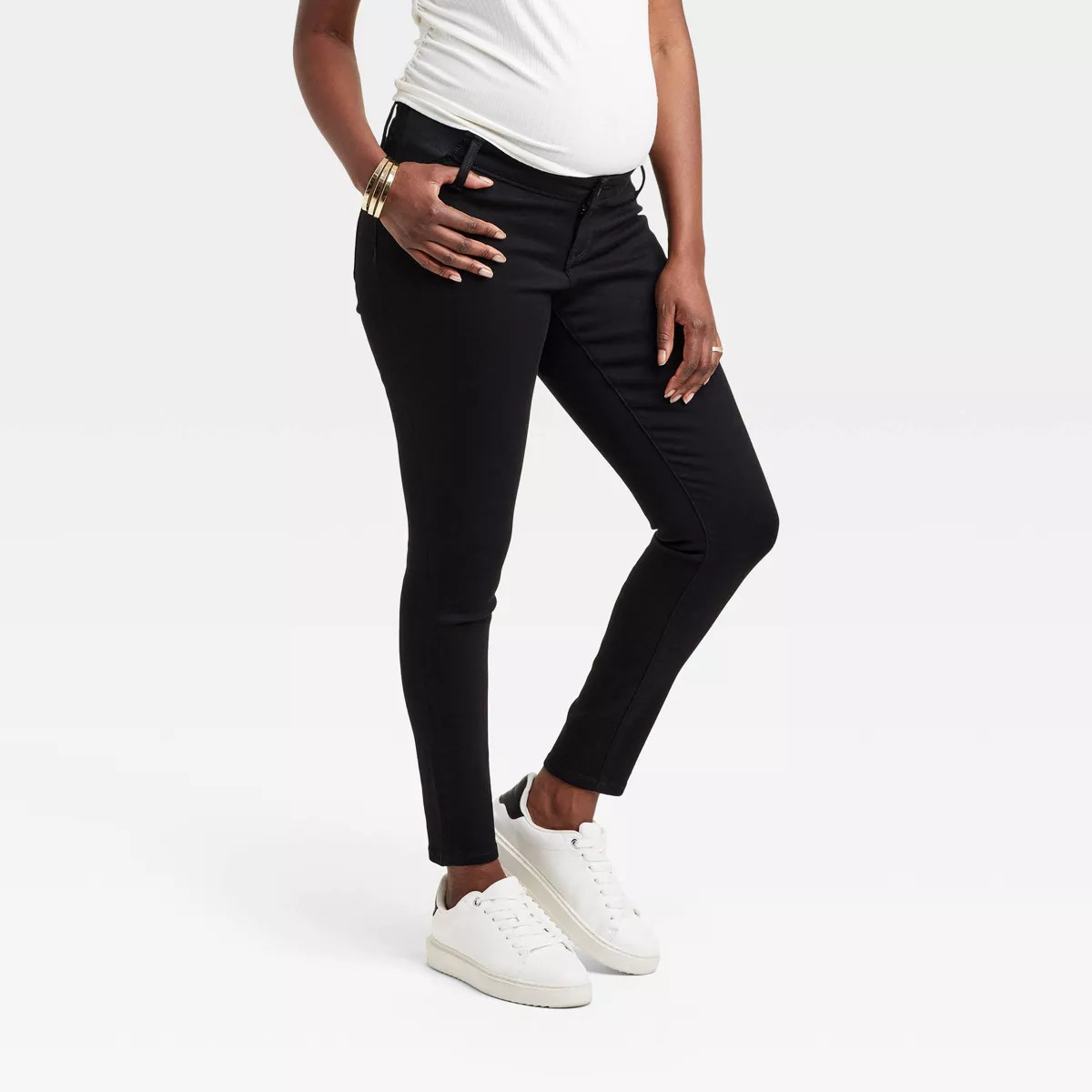 High-Rise Under Belly Skinny Maternity Pants - Isabel Maternity by Ingrid & Isabel™ Black | Target