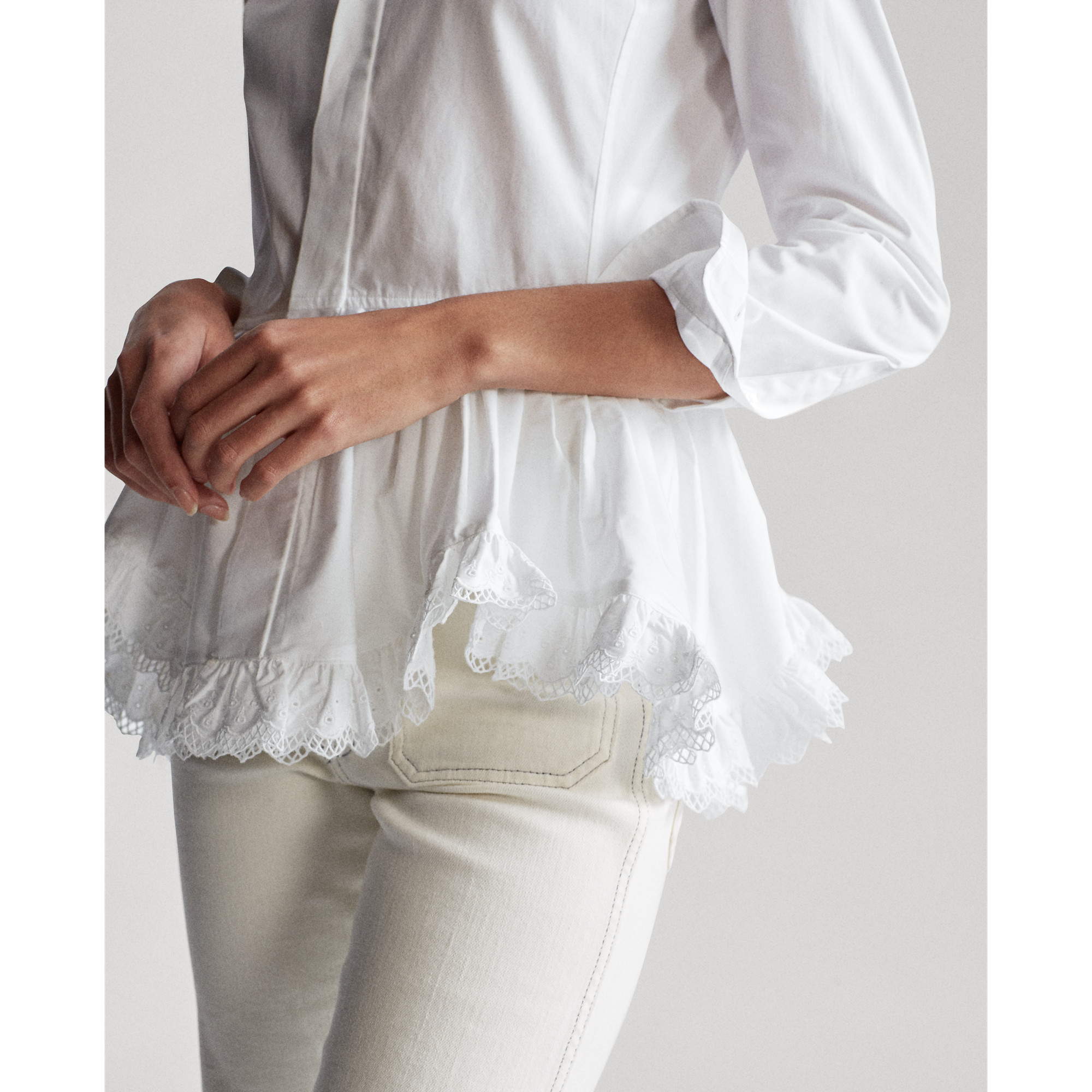 Broadcloth Peplum Shirt | Ralph Lauren (US)