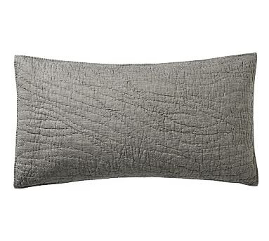 Belgian Flax Linen Handcrafted Quilted Sham | Pottery Barn (US)