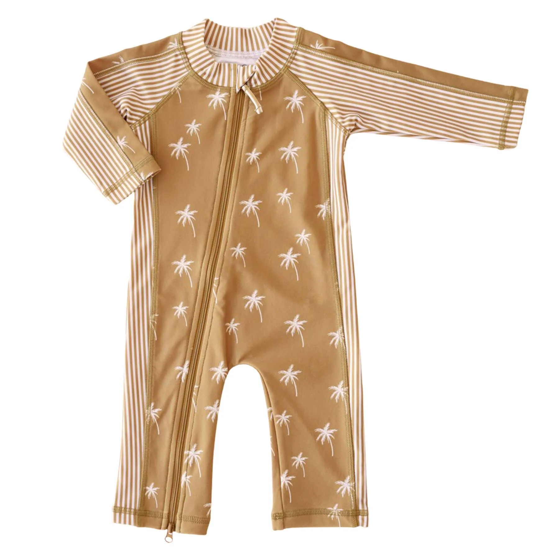 Long Sleeve Rash Guard Swim Romper Full Length | Island Vibes | Caden Lane