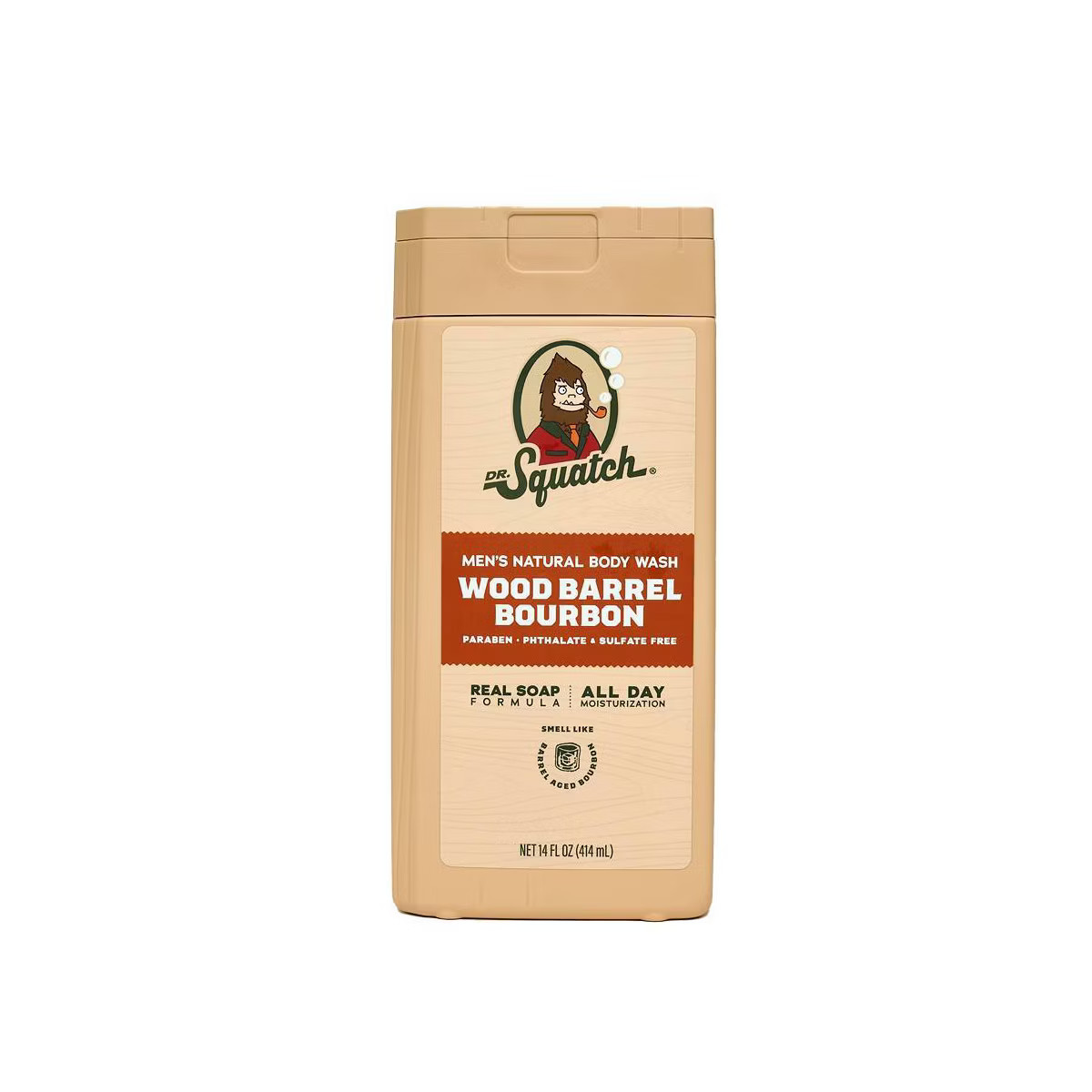DR. SQUATCH Men's Non-Exfoliating Body Wash - Wood Barrel Bourbon - 14 fl oz | Target
