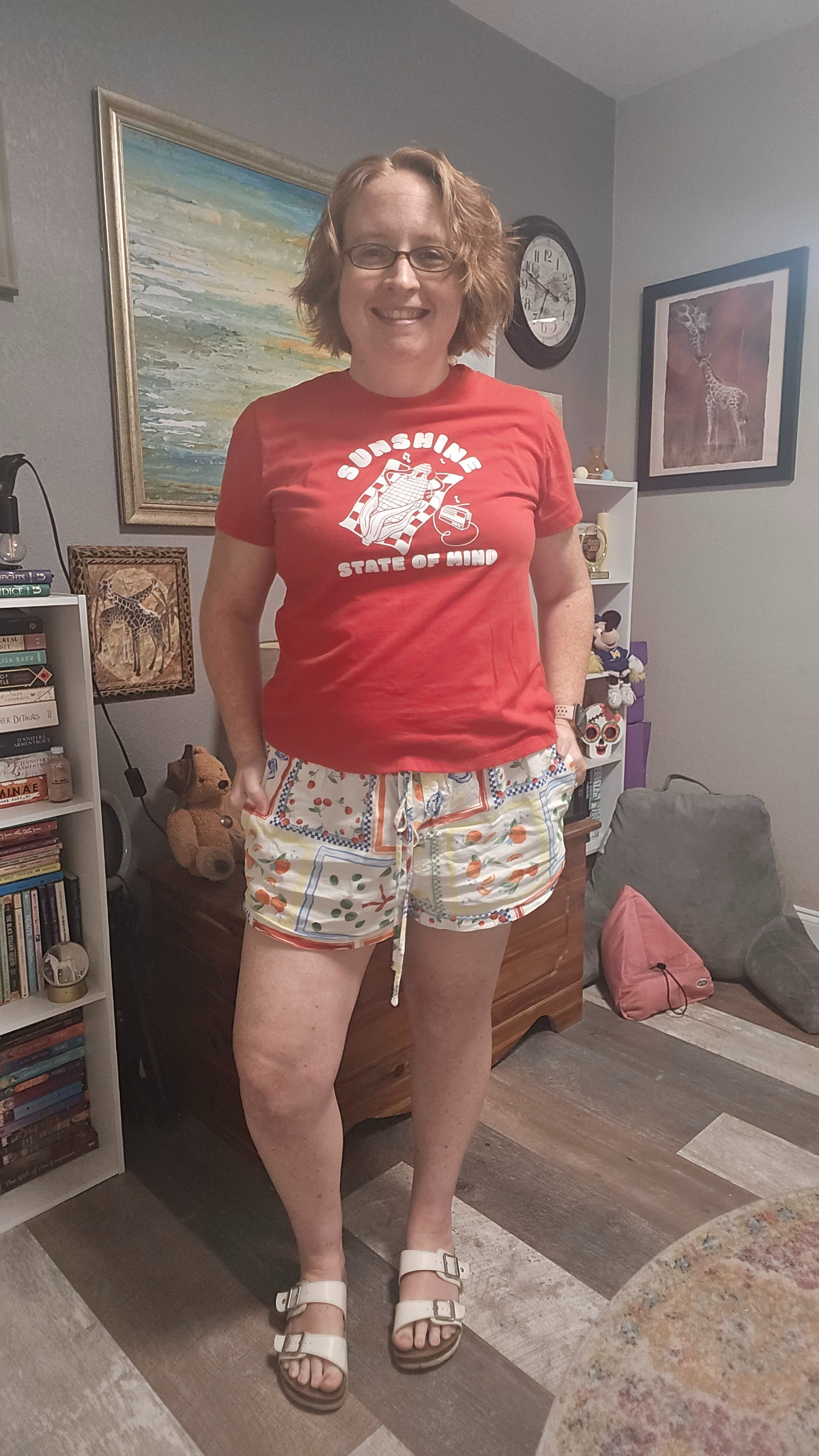 Old favorites from last summer. I found a seller on Poshmark who has my graphic tee in several sizes so check that out. This exact style of shorts is available again this year in new prints, so I linked to those as well. I recommend sizing up! 

 #LTKootd #LTKPetite