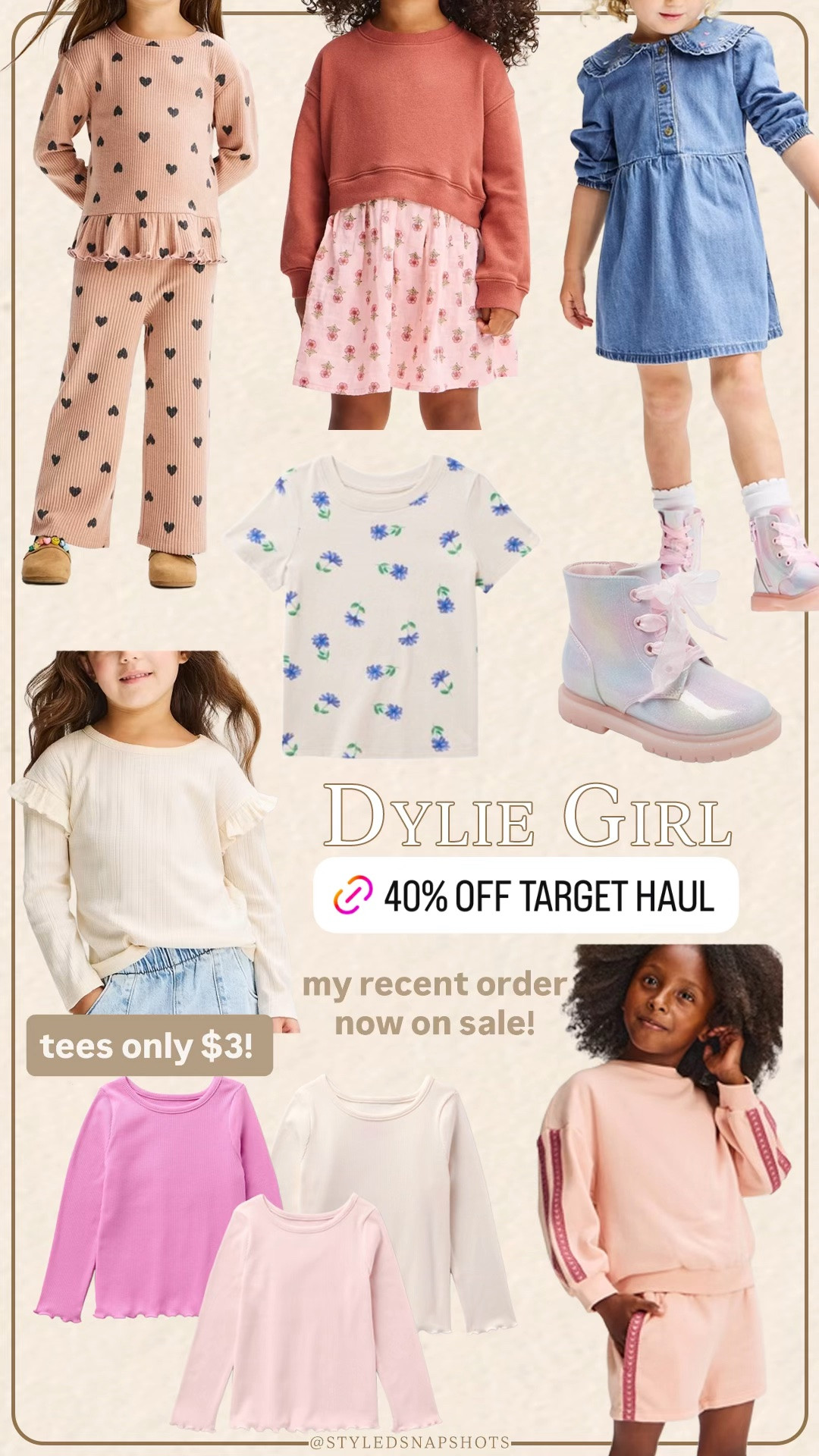 Dylan’s recent Target order is now 40% off!! 

Toddler girl fall styles on sale
