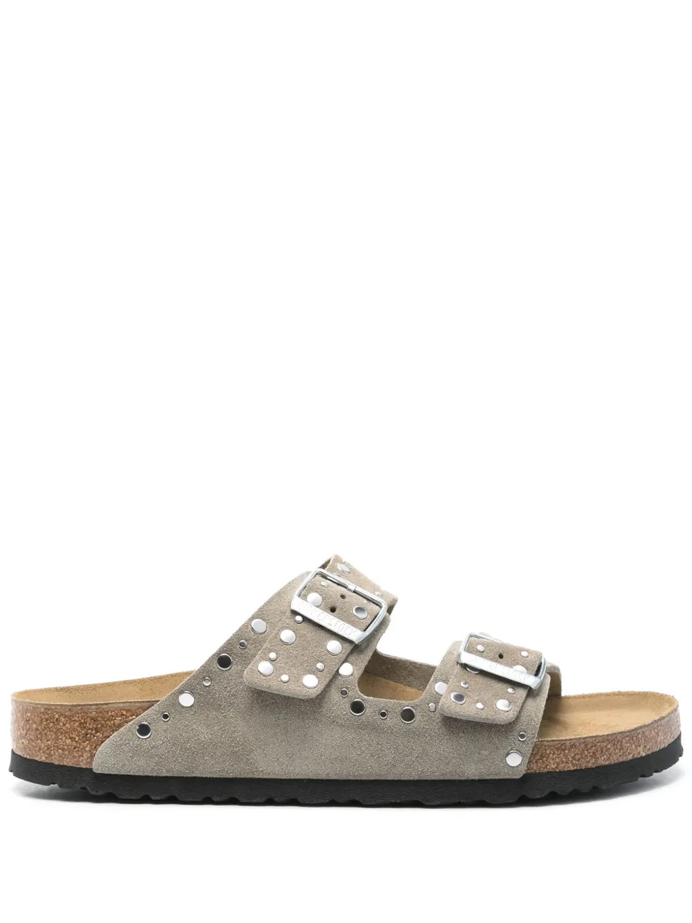 Birkenstock Arizona Rivet Slides | Grey | FARFETCH AU | Farfetch Global